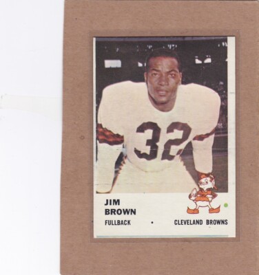 1961 FLEER FOOTBALL JIM BROWN #11 BROWNS EXMT/EXMT+ *A28582