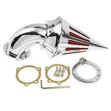 Filtre d'admission de filtre à air chromé Spike pour Harley Sportster 2004-2021