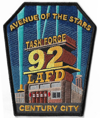 LAFD Task Force 92  Avenue of the Stars!  Century City  - NEW  Fire Patch