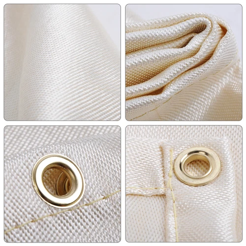 1.2MX1.8M Fiberglass Welding Blanket Cover Protective Fabric Heat Fire Resistant - Picture 7 of 10