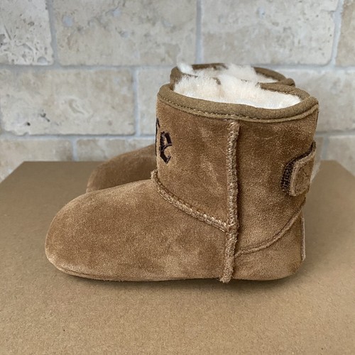 UGG LIFE x JEREMY SCOTT WINTER BOOTS INFANT BABY KID 12-18 MO SIZE 4/5 CHESTNUT - Picture 4 of 8