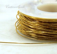 Brass Wire, 22 Gauge, Dead Soft, Round Brass Jewelry Wire, 20 Feet, 016