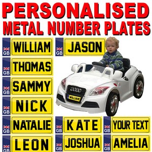 ride on toys number plates