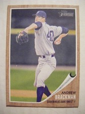 ANDREW BRACKMAN RC YANKEES 2011 Topps Heritage Minors baseball card NC STATE #67