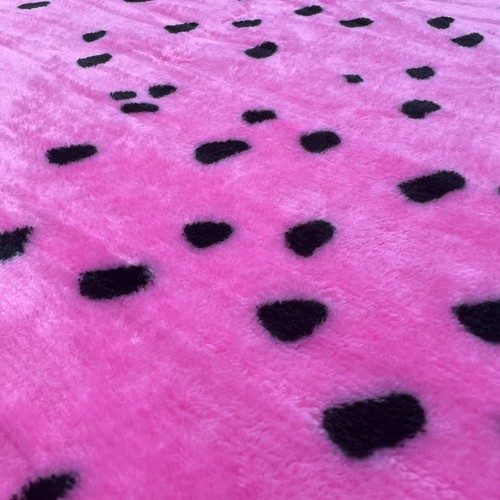 Soft Plush Printed Cuddle Fleece Snuggly Warm Blanket Bedding Fabric Material - Picture 43 of 46