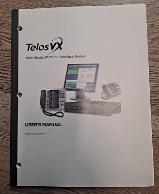 Telos Axia VX Telephone System User's Manual
