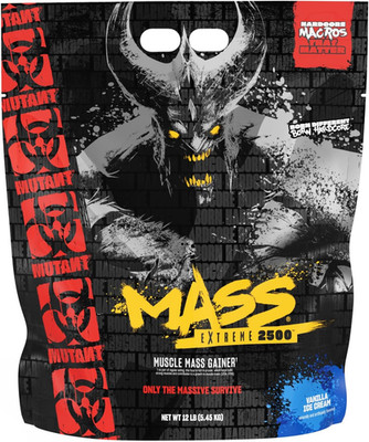 Mass Extreme 2500 - High Calorie Mass Gainer Whey Protein Powder with Creatine &