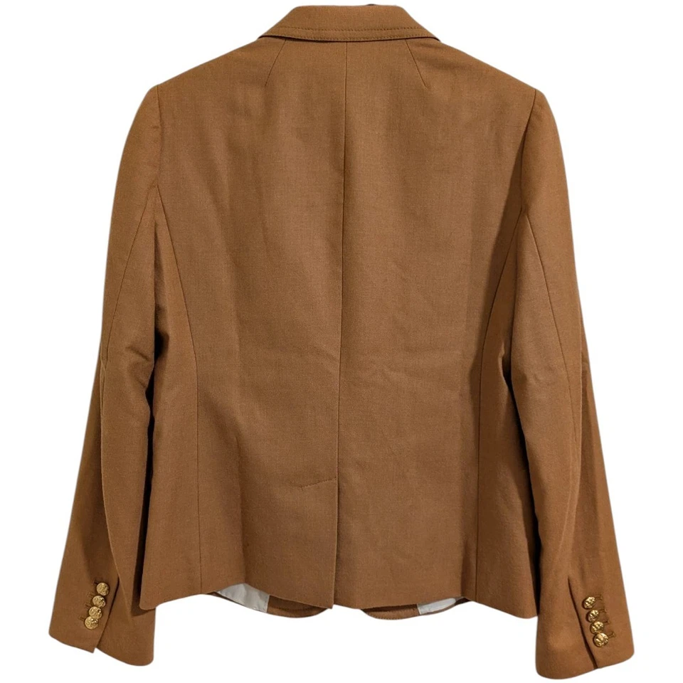 J. Crew Schoolboy Blazer Women's 10 - Camel Tan 48682 FA12 Office Preppy Fall - Image 2 of 4