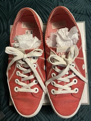 NEW Helly Hansen +1877 Royal Norwegian Yacht ClubUS W6 Sneakers, Coral Pink