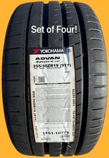Four Brand New 25530zr19 91y Yokohama Advan Sport V107 Tires 2553019