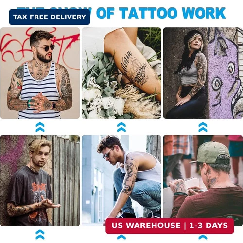 Emalla 3MM Tattoo Skin Practice Kit - 13Pcs Fake Skin and Stencil Paper Kit Incl image 7