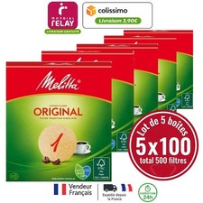 FILTRE à Café Melitta Taille N 1 Rond Numéro 1 No 1 - 94mm  Lot de 5 Boites