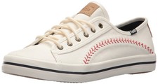 Keds Kickstart Pennant, Sneaker Womens, Cream, 6.5 Medium 6.5, Cream