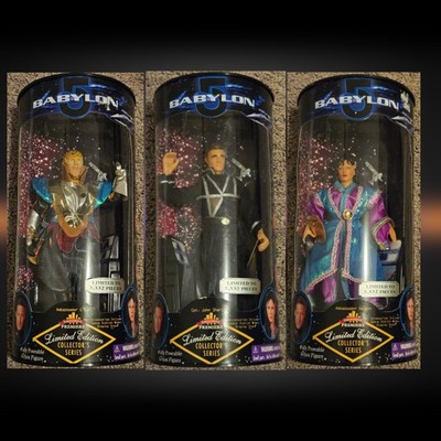 Babylon 5 Limited Edition Collector's 9 inch figures Sheridan Delenn G'kar