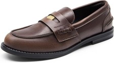 Slip On Penny Loafers Casual Formal Comfort Dress Moccasins Shoes Flats Size 8