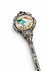 Vintage Ireland Souvenir Spoon Enamel Flag Silver Played Thailand Made Celtic — photo 1