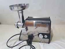 Tarrington House 1200W Electric Meat Grinder Stainless Steel Reverse, Tray