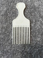Vintage Goody Large White Hair Pick Textured 80 s 90 s Comb Afro Lift USA 6.5