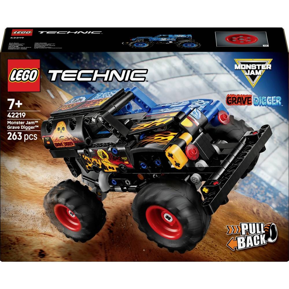 LEGO Technic Monster Jam Grave Digger 42219 jeu de cascade salon et extérieur pour enfant