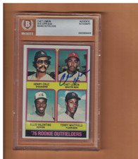 Chet Lemon AUTOGRAPHED 1976 TOPPS ROOKIE BASEBALL CARD SIGNED WHITE SOX BECKETT. rookie card picture