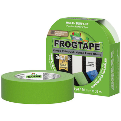 FrogTape Multi-Surface Painters Tape [Medium Adhesion]: 1.41 in. x 60 yds. Green