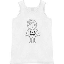 'Pumpkin Halloween Costume' Adult Vest / Tank Top AV055075