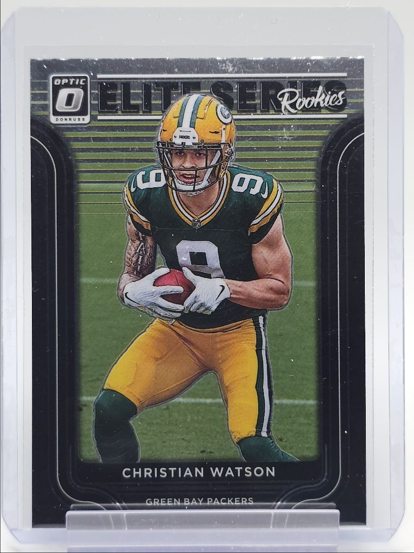CHRISTIAN WATSON 2022 DONRUSS OPTIC ELITE SERIES ROOKIES BASE RC Q5972