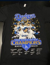 Dodgers 2025 World Series Champions T-Shirt - Black All Size