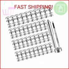 100 PCS 15MM Snap Fastener Kit Tool Snap Button kit Snaps for Leather Leather Sn
