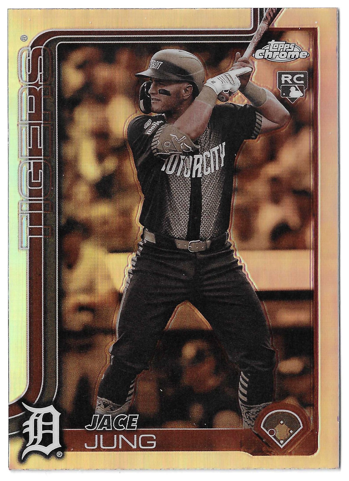 Jace Jung - 2025 Topps Chrome - Sepia Refractor - #225 - Tigers (RC)