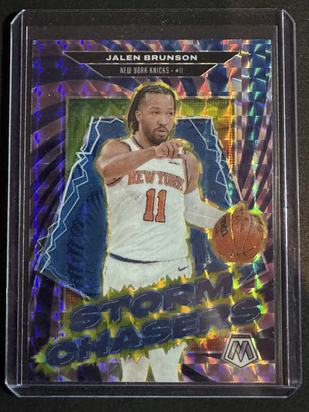 2024-25 Panini Mosaic JALEN BRUNSON Mosaic Storm Chasers #19 Knicks