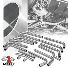 Universal Custom Exhaust Pipes 16pcs Exhaust Piping Mandrel Bent 2.5 Od Tubing Universal Custom Exhaust Pipes 16pcs Exhaust Piping Mandrel Bent 2.5 Od Tubing
