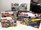 LEGO Star Wars Bulk Lot 7 used Sets 75234 AT-AP Walker Yoda 75182 + More