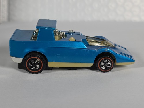 VTG 1969 HOT WHEELS SIZZLERS REDLINES BLUE SPOIL SPORT, Mexico, Rare, See Pics!! - Picture 6 of 15
