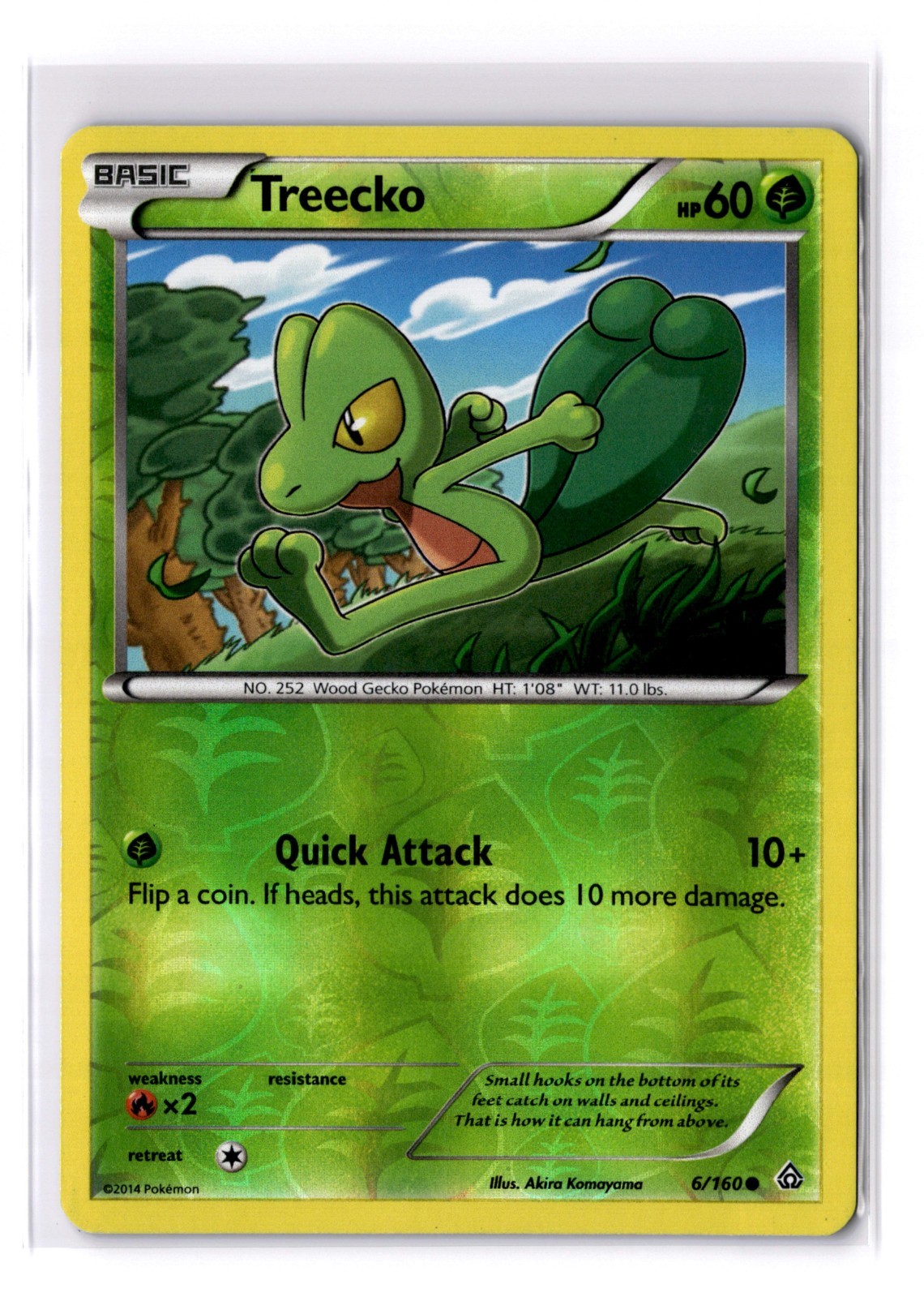 Treecko - 6/160 XY-Primal Clash Reverse Holo Common - LP - POKEMON TCG