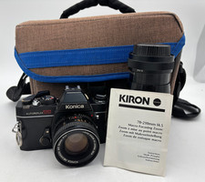 Konica Autoreflex TC 35mm SLR Film Camera Hexanon AR 50mm Lens  BAG