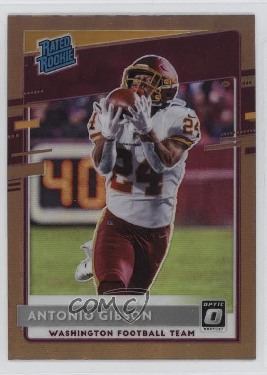 2020 Panini Donruss Optic Rated Rookies Bronze Prizm Antonio Gibson #185 0ss0