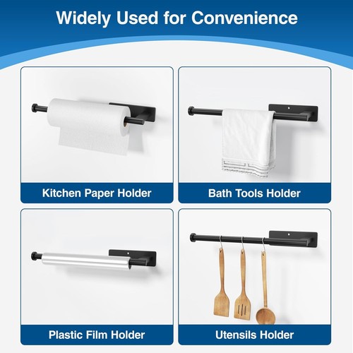 Papierhandtuchhalter unter Schrank - Edelstahl Papierhandtuchhalter Wandhalterung - Bild 3 von 7