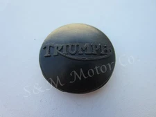 TRIUMPH CENTER GAS TANK PLUG WITH LOGO RUBBER GROMMET 83-3068 T120 TR6 1971-72