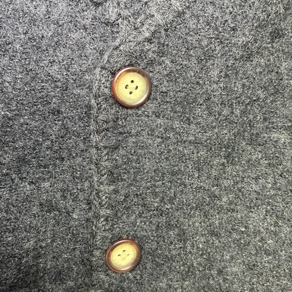 Structure le Collezioni Men's 100% Wool Button Up Grey Sweater Vest Large - Image 3 of 4