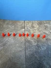 Marx Airport Runway Lights 1960s Vtg Red Plastic Jetport Playset Lot of 9