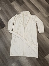 VTG Victoria's Secret Long Belted Robe Women XS/S White Terry Cotton Spa Lounge