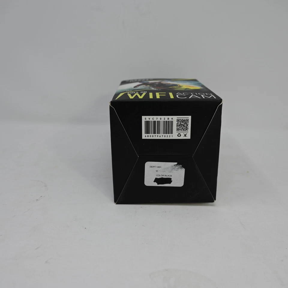 Sharper Image Full HD WiFi Action Cam 702 Black New Open Box Wear - Image 4 of 4