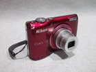 Nikon Coolpix L26 Digital Camera Red 16.1MP 5x Zoom AA Tested Working