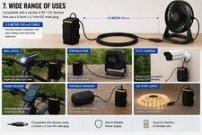 Rechargeable 18650 Bike Light Battery Pack 7.4V 8.4V Power Bank Charger