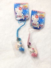 VTG Sanrio Hello Kitty Mermaid Strap Set c2000s Pink Blue Rare