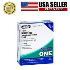 New 14 Patches Rugby Clear Nicotine 21mg Transdermal System Patch Step 1