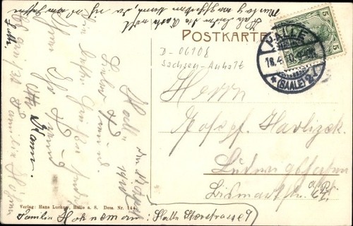 Carte postale Kröllwitz Halle an der Saale, dans le pichet de la couronne verte,... soldes - 3767256