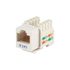 MONOPRICE 5384 Datacom Jack,Cat6,Punch Down,White 13U643
