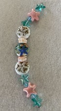 New 7  Strand Ocean/Sealife/Starfish LampWork Glass, Ceramic  Shell Beads 7-20mm
